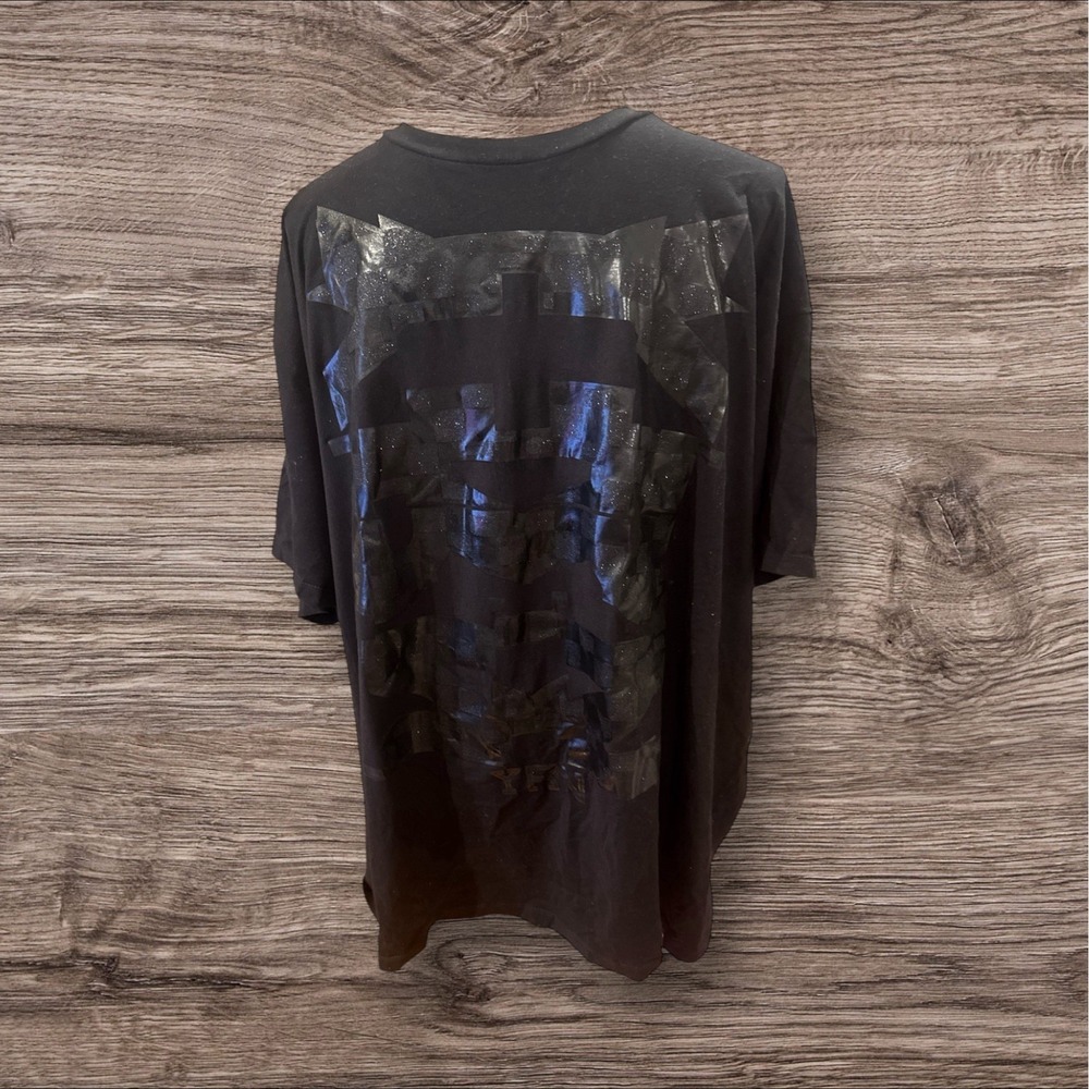 Men's Big & Tall YRN Glossy Black Graphic T Shirt Size 3XL NWOT